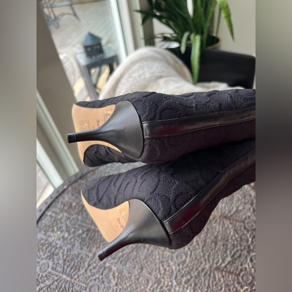 NEW COACH KNIT SOCK BOOTIES IN BLACK 8 - Picture 10 of 10